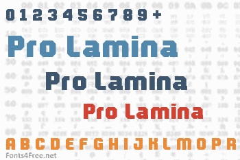 Pro Lamina Font