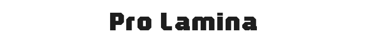 Pro Lamina Font Preview