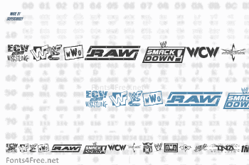 Pro Wrestling Logos Font