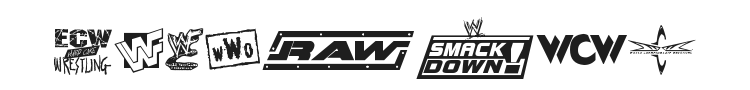 Pro Wrestling Logos Font Preview