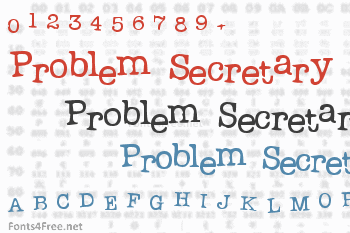 Problem Secretary Font