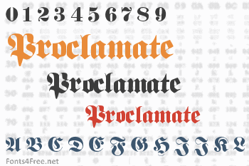 Proclamate Font