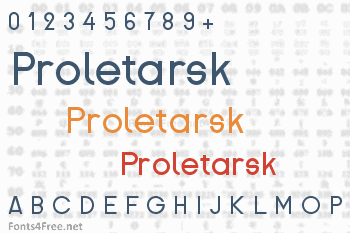 Proletarsk Font