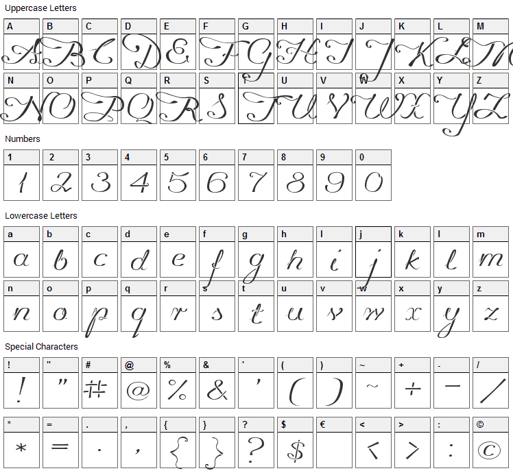 Promocyja Font Character Map