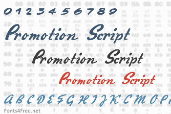 Promotion Script Font