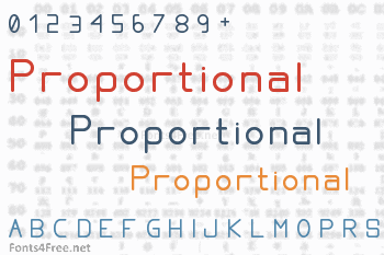 Proportional Font