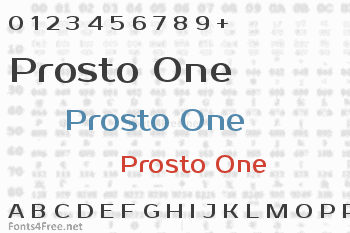 Prosto One Font