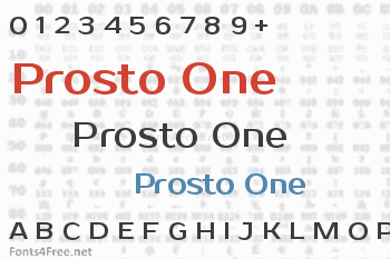 Prosto One Font