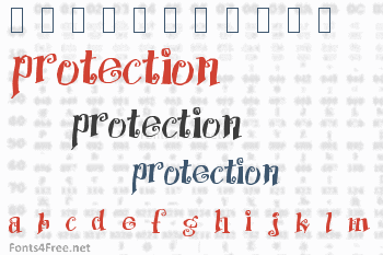 Protection Font