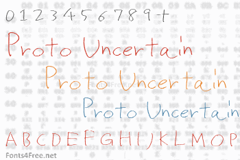 Proto Uncertain Font