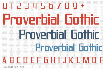 Proverbial Gothic Font