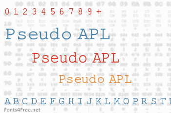 Pseudo APL Font