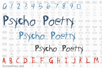 Psycho Poetry Font