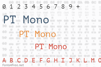 PT Mono Font