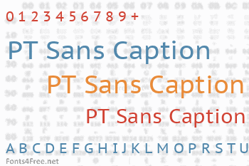 PT Sans Caption Font