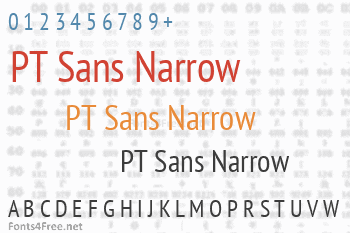 PT Sans Narrow Font