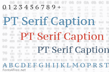 PT Serif Caption Font