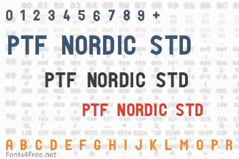 PTF Nordic Std Font