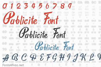 Publicite Font