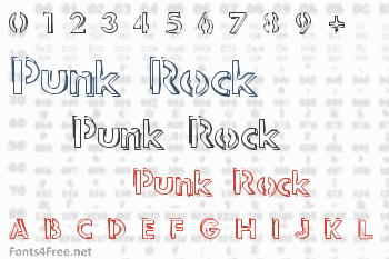 Punk Rock Rummage Sale Font
