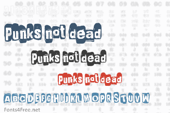 Punks not dead Font