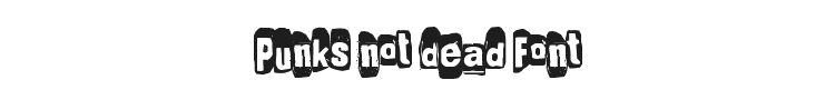 Punks not dead Font Preview