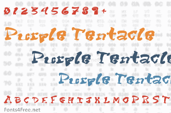 Purple Tentacle Font