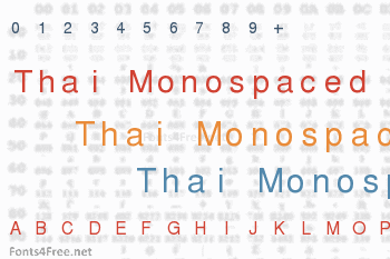 PW Thai Monospaced EG Font