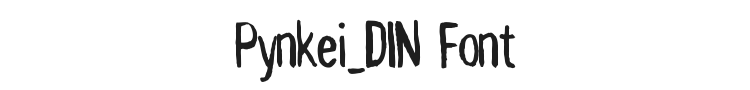 Pynkei_DIN Font Preview