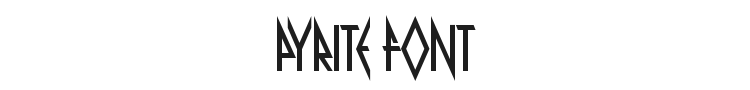 Pyrite Font