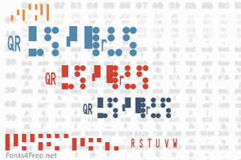 QR Code 2D Barcode Font