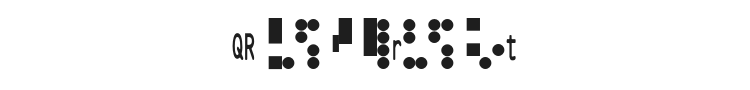 QR Code 2D Barcode Font Preview