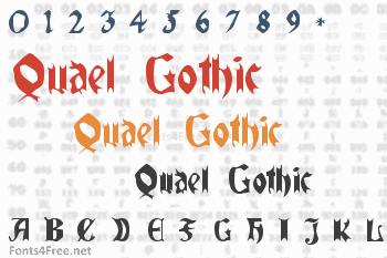 Quael Gothic Font