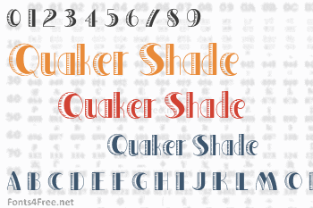 Quaker Shade Font