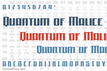 Quantum of Malice Font