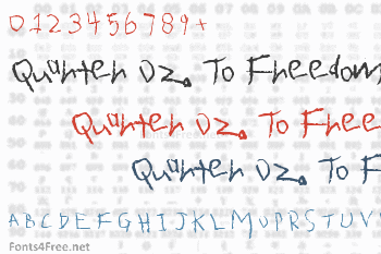 Quarter Oz. To Freedom Font