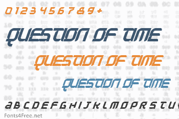 Question of Time Font