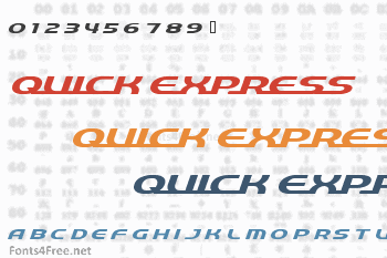 Quick Express Font