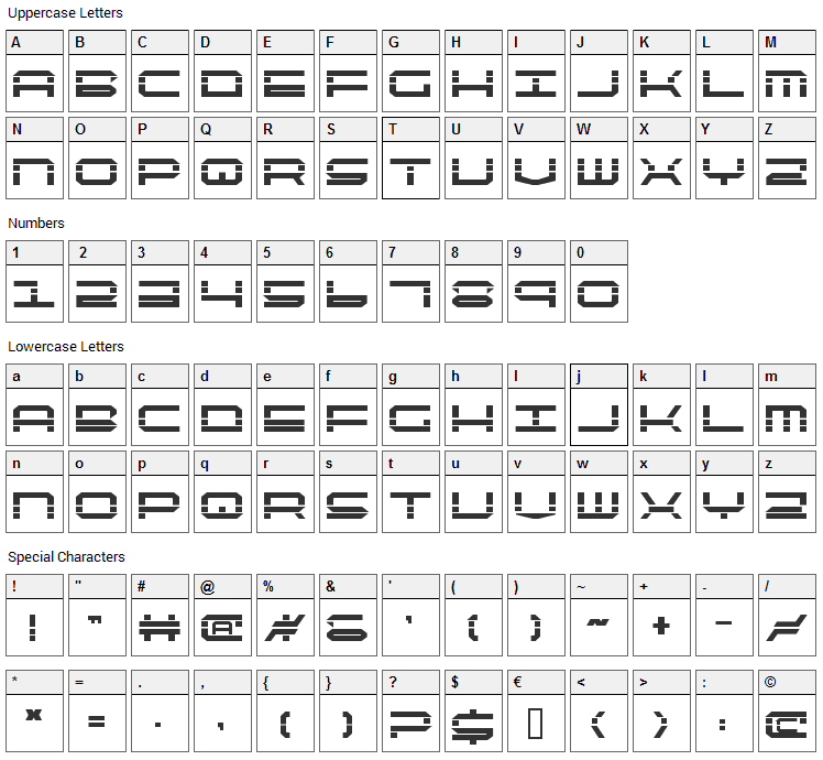 Quick Quick Font Character Map