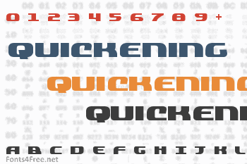 Quickening Font