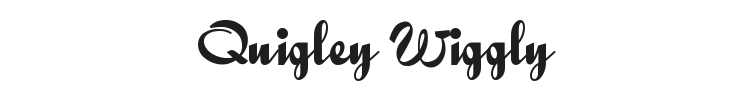 Quigley Wiggly Font Preview