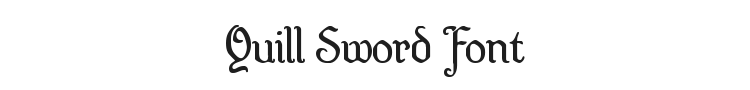 Quill Sword Font