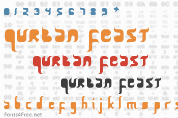 Qurban Feast Font