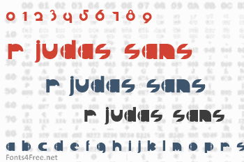 R Judas Sans Font