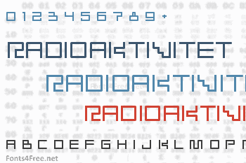 Radioaktivitet Font