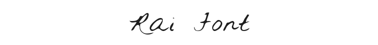 Rai Font