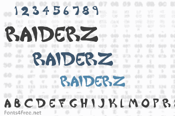 Raiderz Font