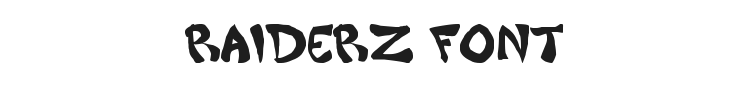 Raiderz Font Preview