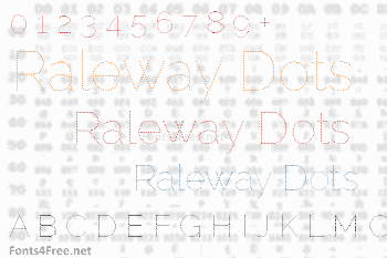 Raleway Dots Font