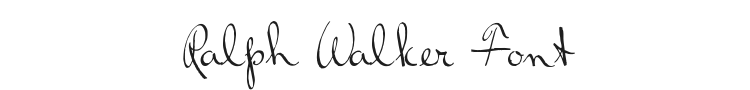 Ralph Walker Font Preview